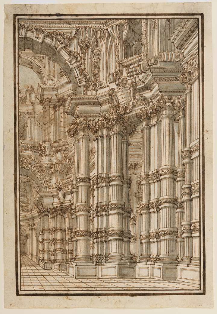 Design for a Stage Set: The Interior of a Palace